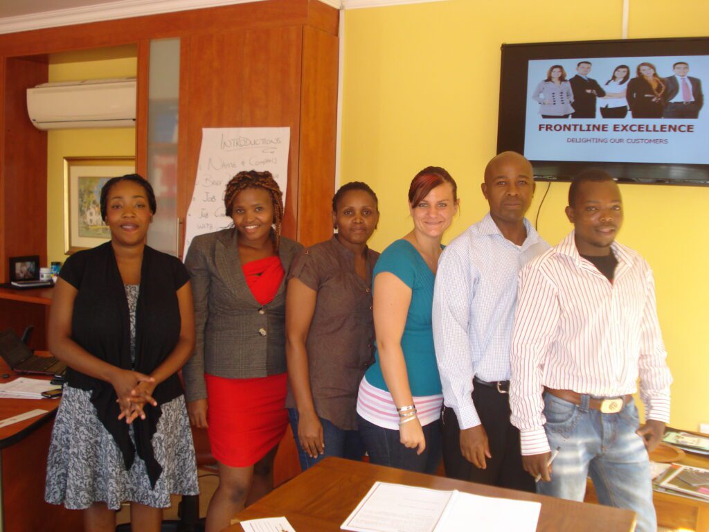 Happy sales training delegates