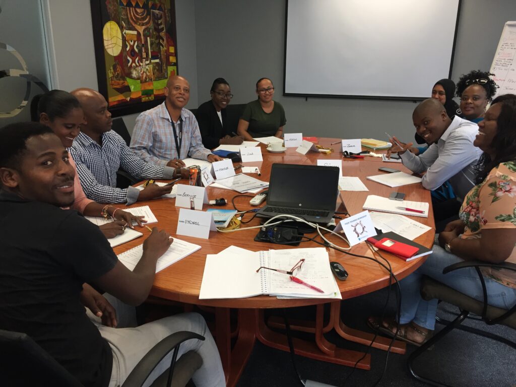 Happy sales training delegates